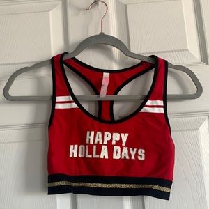 VS/Pink Happy Holla Days Sports Bra Size S
